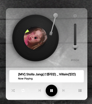 BGM 플레이어 스킨 - Vinyl 후기