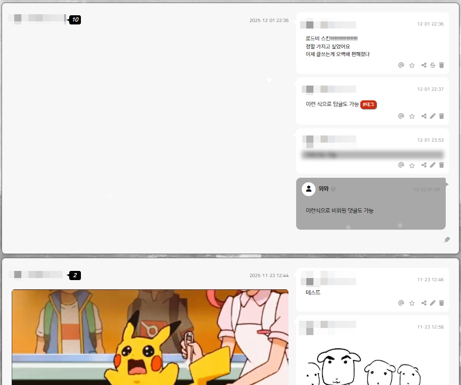 로드비 스킨 사용 후기